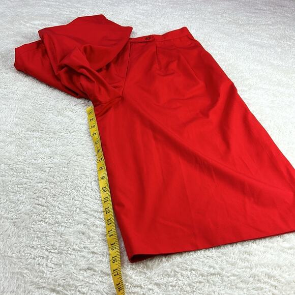 Vintage 80s Barclay Square high waisted red culottes, size small - med - Picture 6 of 11